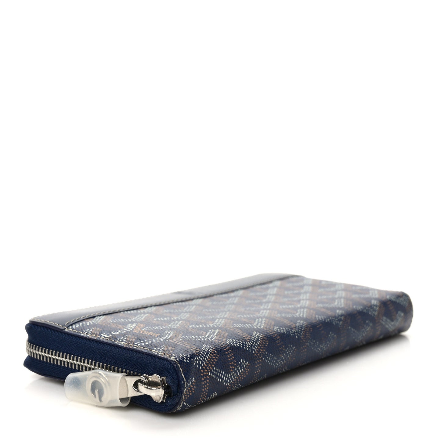 Goyardine Matignon Zip Around GM Wallet Navy