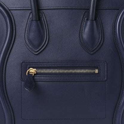 Celine Smooth Calfskin Micro Luggage Navy Blue 10 of 11