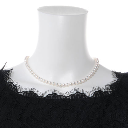 Mikimoto 18k White Gold Diamond Pearl Strand Choker 16 2 of 8