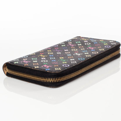 Louis Vuitton Monogram Multicolor Zippy Wallet Black 4 of 8