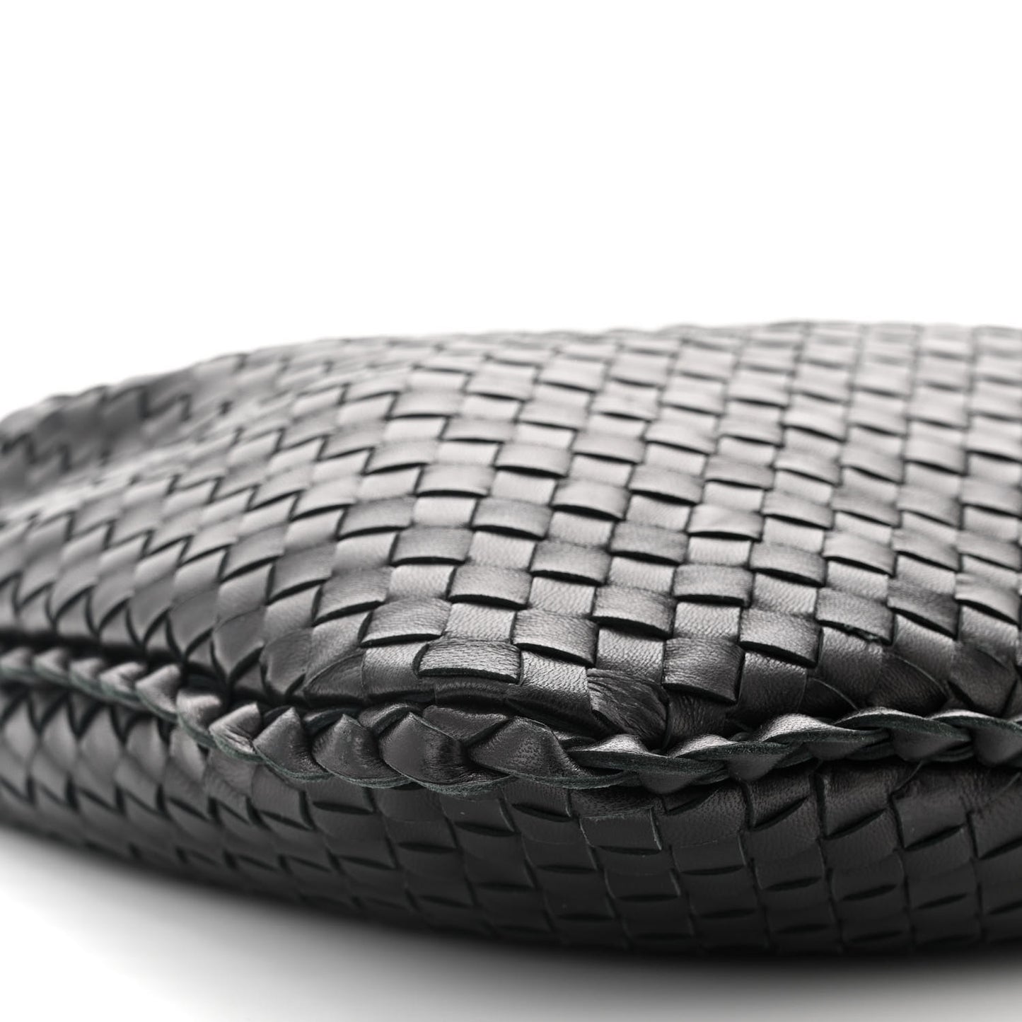 Nappa Intrecciato Medium Veneta Hobo Black