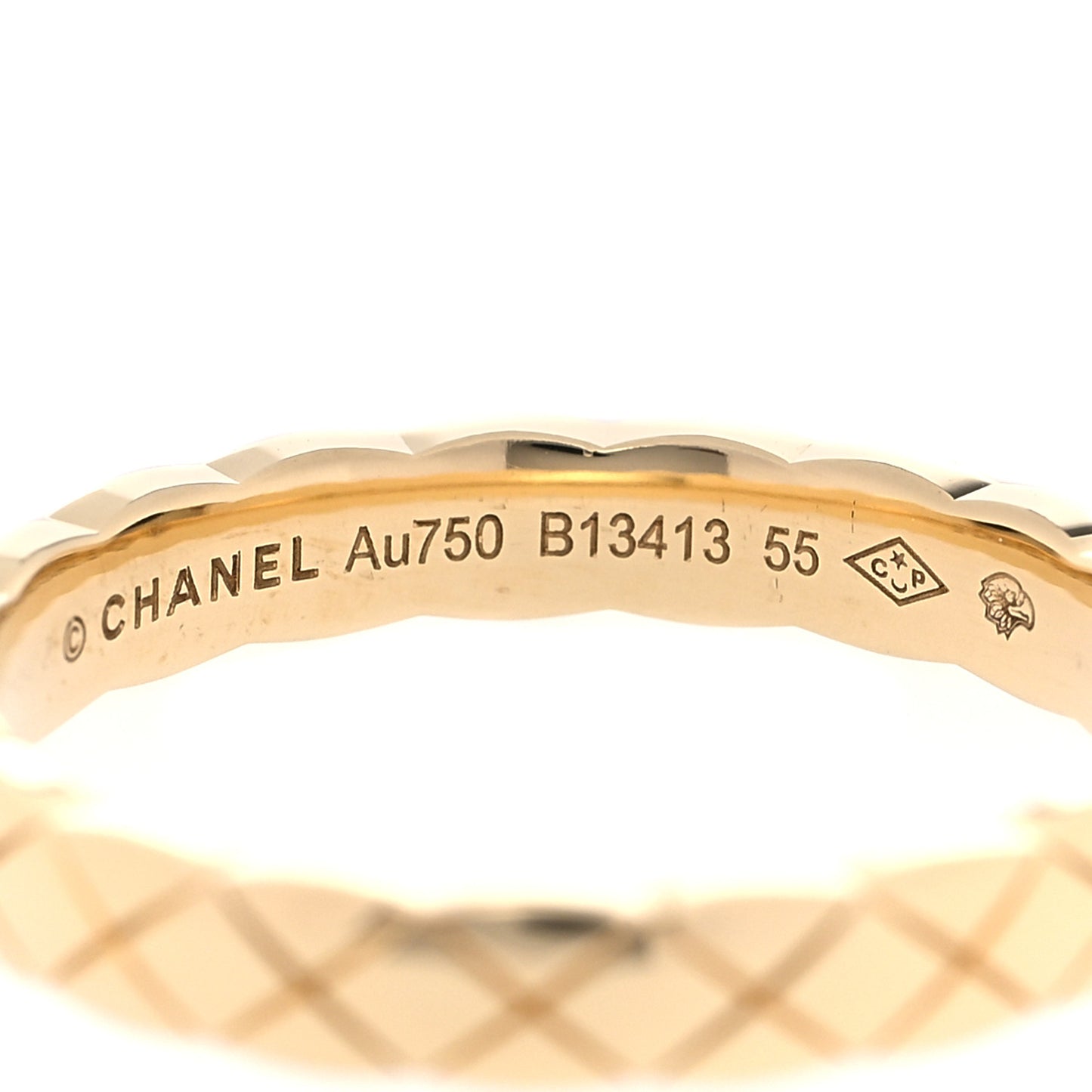 18K Yellow Gold Mini Coco Crush Ring 55 7.25