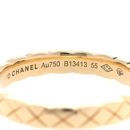 Chanel 18K Yellow Gold Mini Coco Crush Ring 55 7.25 4 of 4