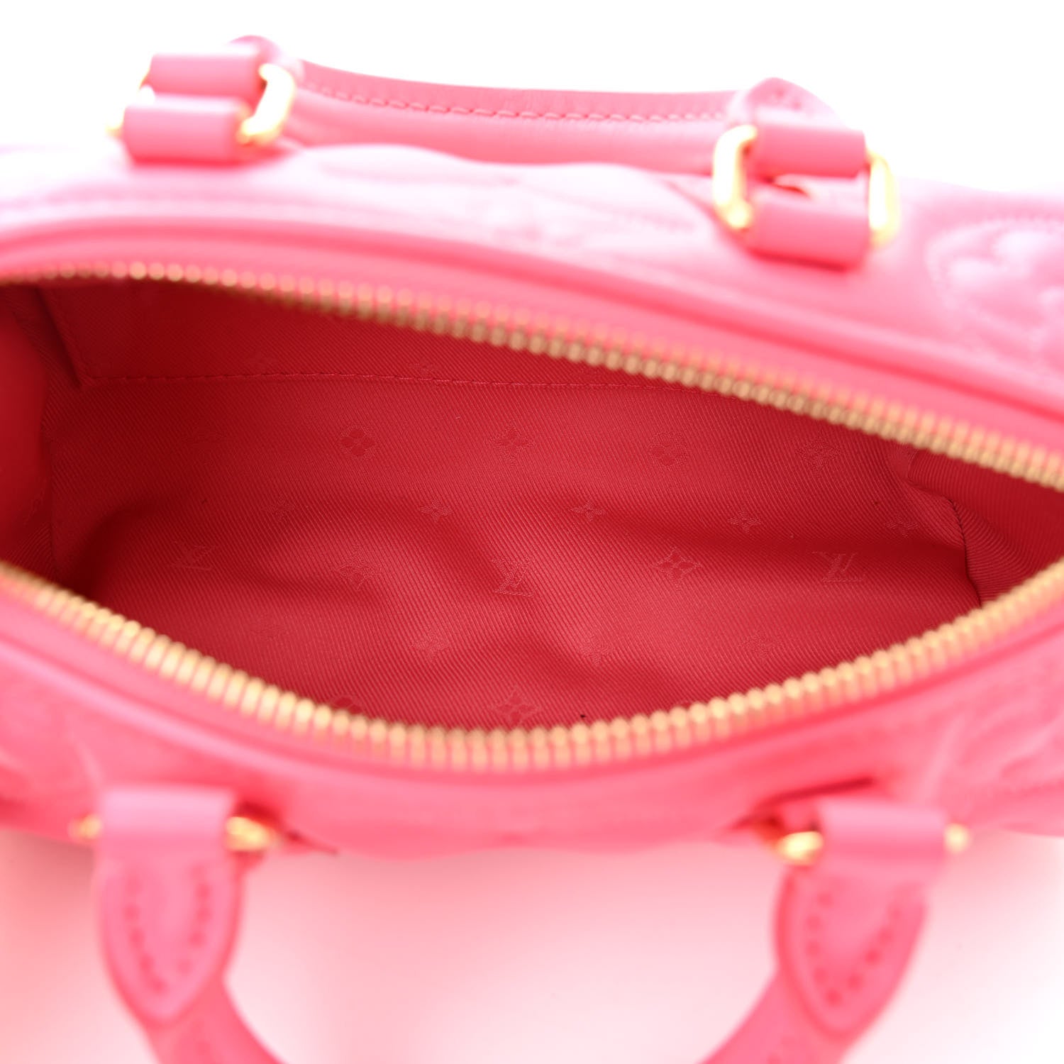 Louis Vuitton Calfskin Bubblegram Papillon BB Dragon Fruit 5 of 11
