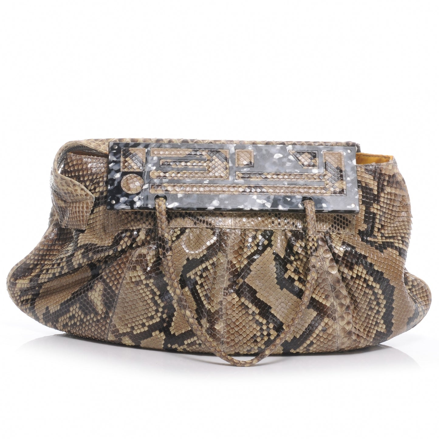 Python To You Convertible Clutch Natural