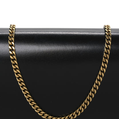 Saint Laurent Glossy Calfskin Monogram Chain Wallet Black 8 of 10