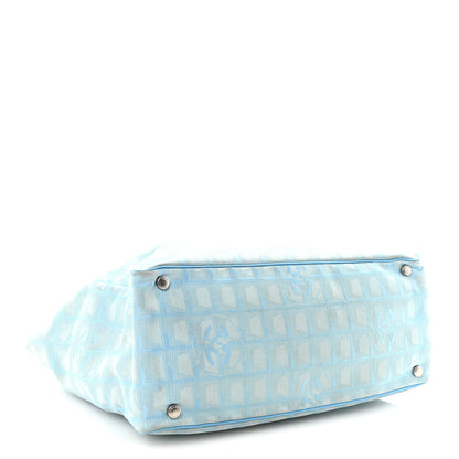 Chanel Nylon Travel Large Tote Blue 4 of 10