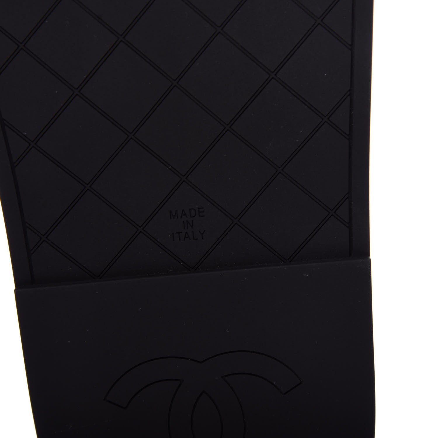 Chanel Lambskin Quilted CC Mules Sandals 41 Black 9 of 11