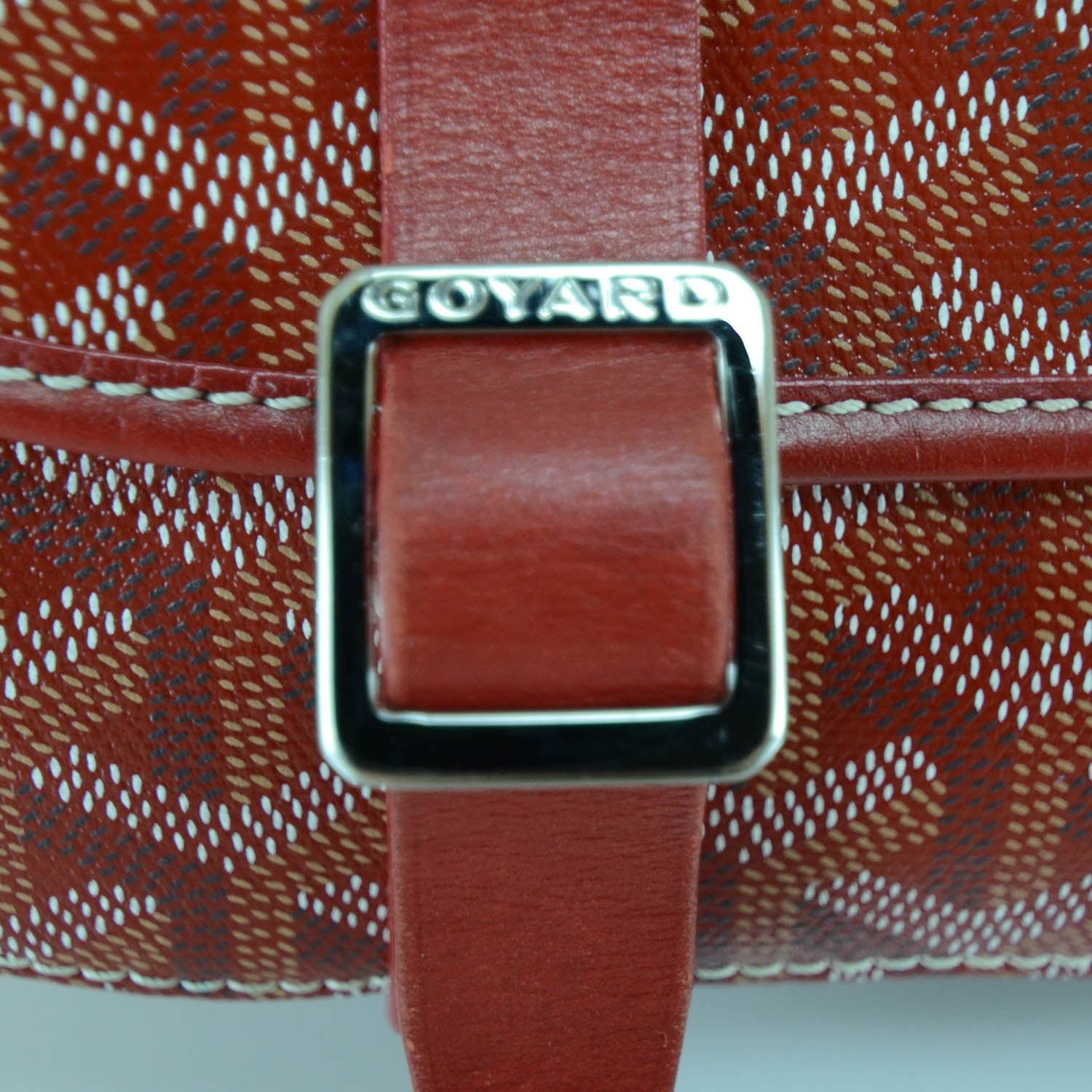 Goyard Goyardine Belvedere MM Messenger Bag Red 7 of 9
