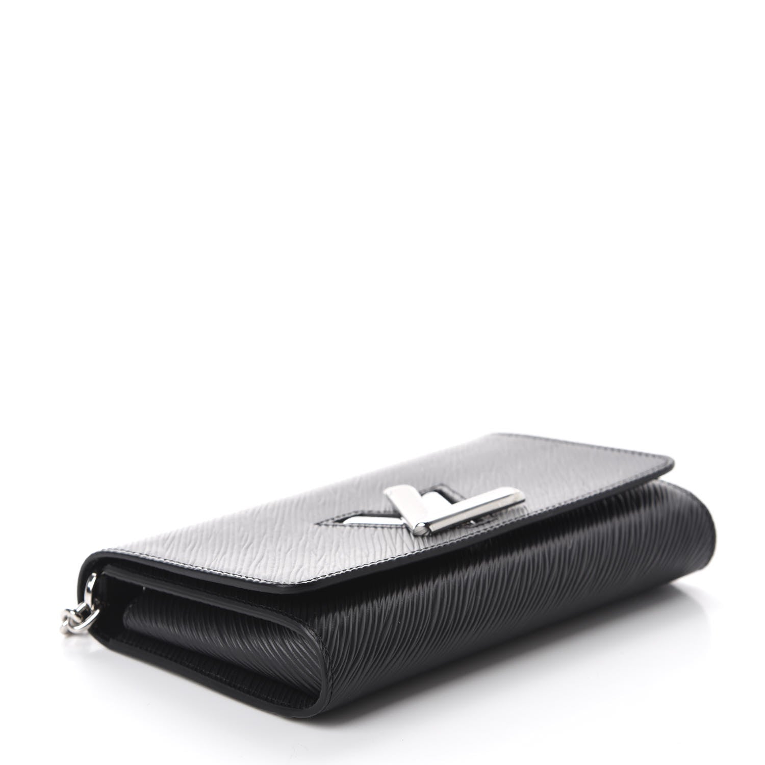 Louis Vuitton Epi Twist Chain Wallet Black 4 of 9