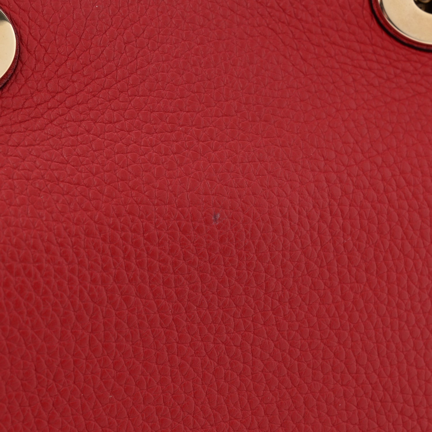Christian Dior Bullcalf Medium Diorissimo Tote Red 11 of 12