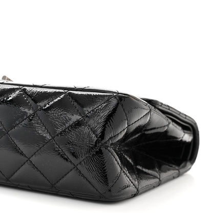 Chanel Distressed Patent Quilted 2.55 Reissue 227 Flap Black 10 of 12
