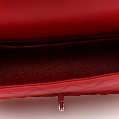 Chanel Lambskin Quilted Mini Rectangular Flap Red 4 of 9