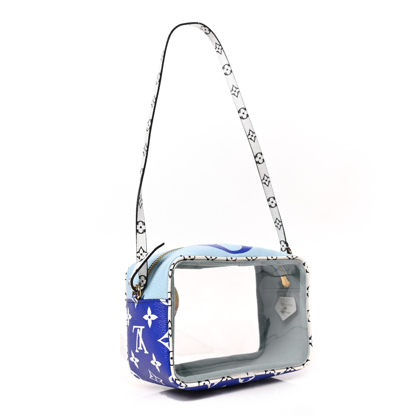 Monogram Giant Hawaii Beach Pouch Blue