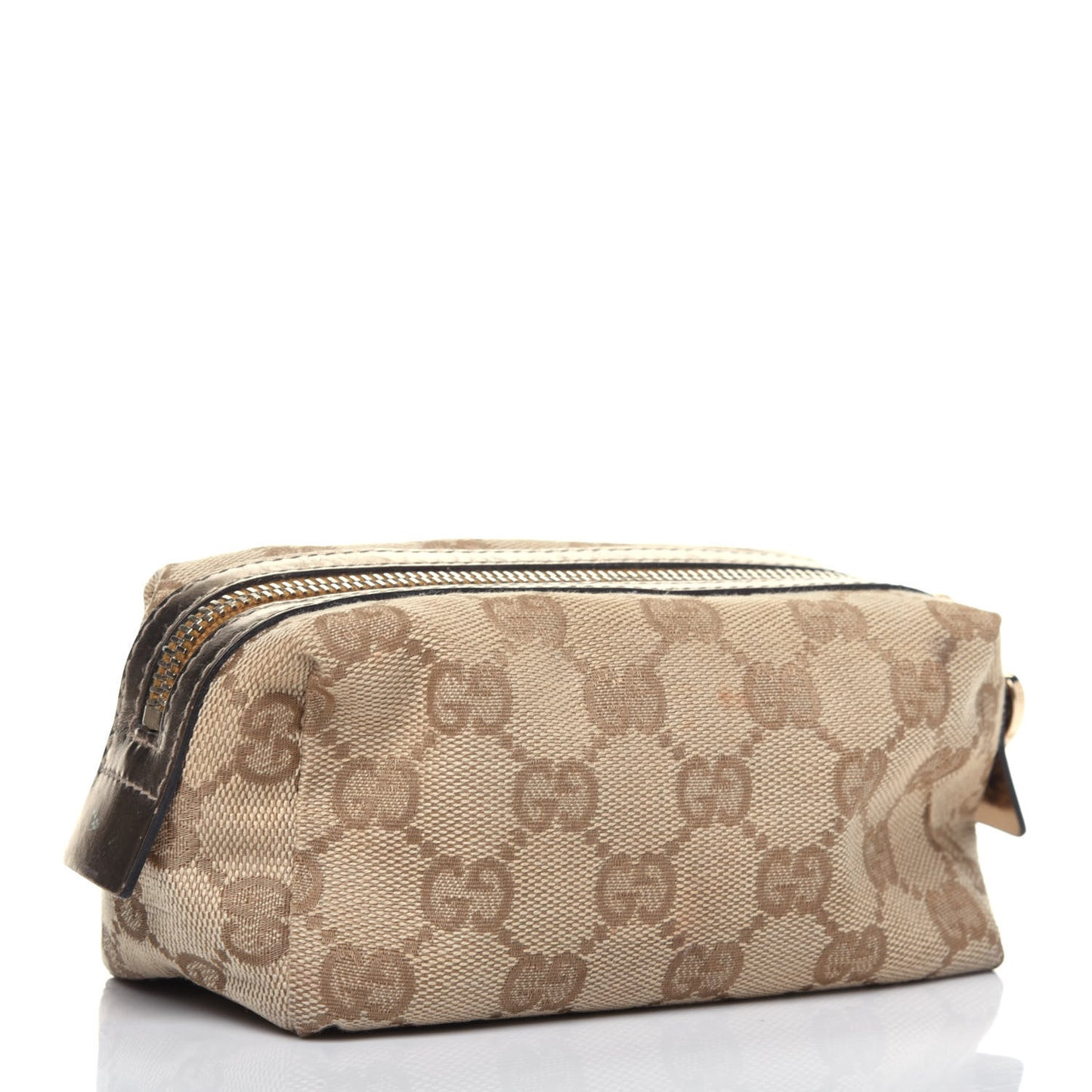 Monogram Small Cosmetic Case Metallic Bronze