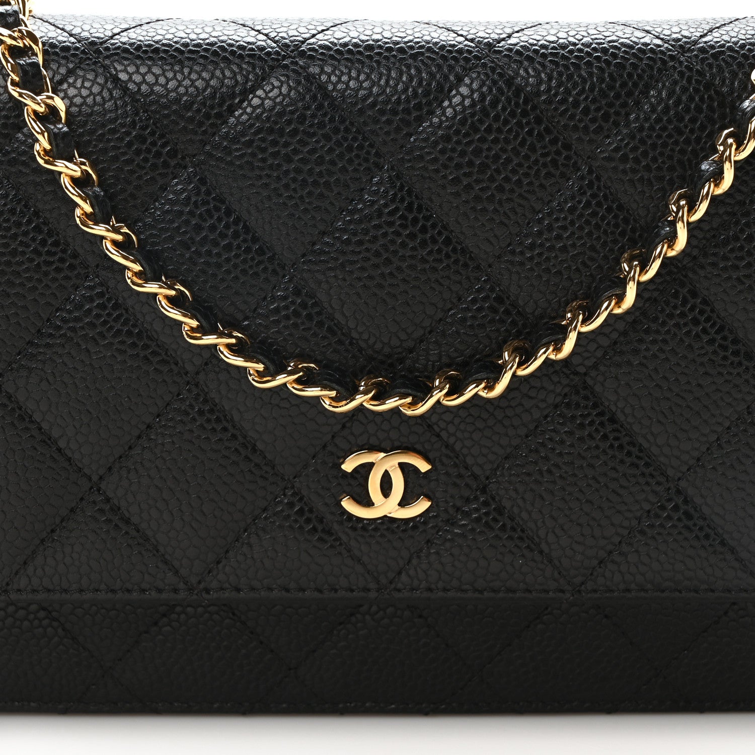 Chanel Caviar Quilted Wallet On Chain WOC Black 9 of 11