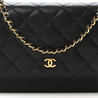 Chanel Caviar Quilted Wallet On Chain WOC Black 9 of 11
