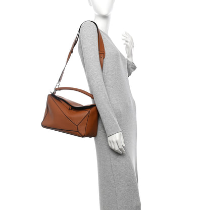 Loewe Calfskin Medium Puzzle Bag Tan 2 of 10