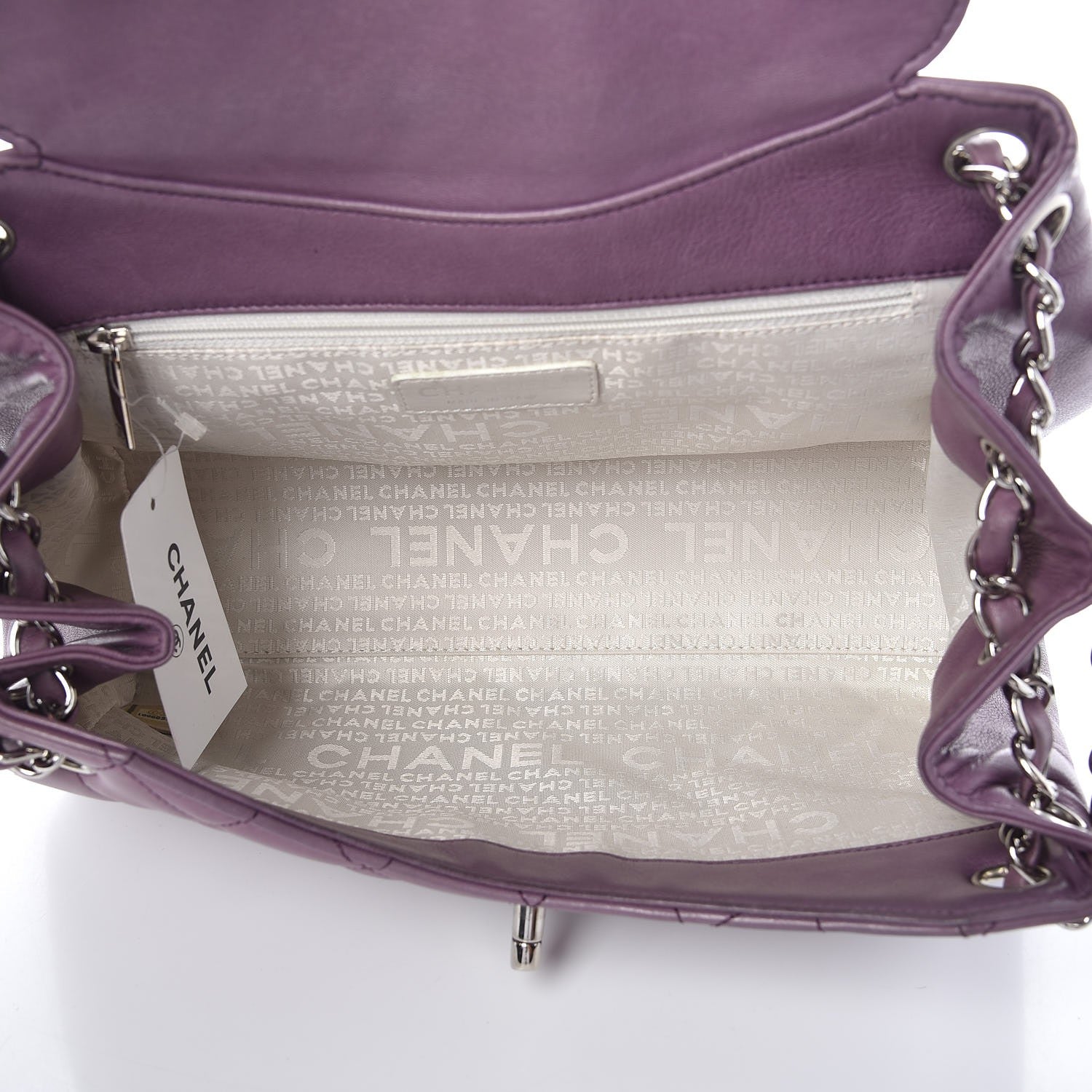Chanel Lambskin Quilted Small Accordion Flap Light Purple 5 of 16