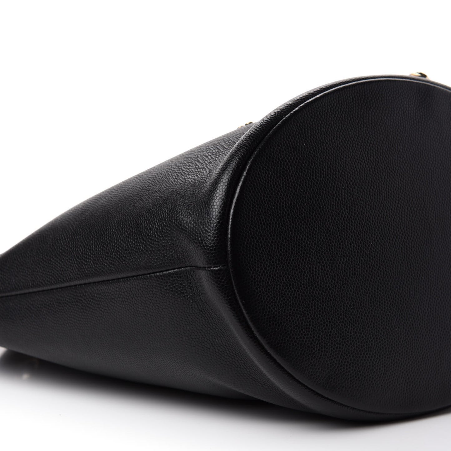 Caviar Deauville Drawstring Bucket Bag Black