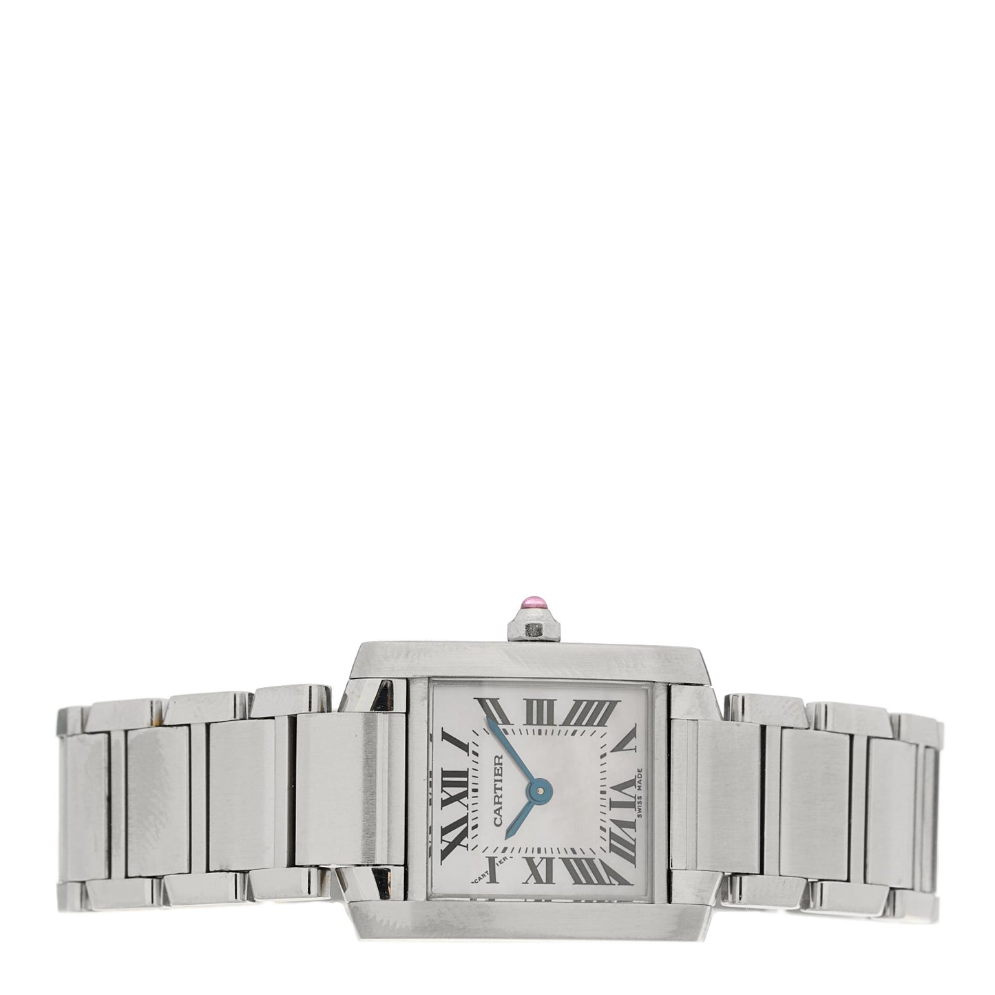 Stainless Steel 20mm Tank Francaise Quartz Watch