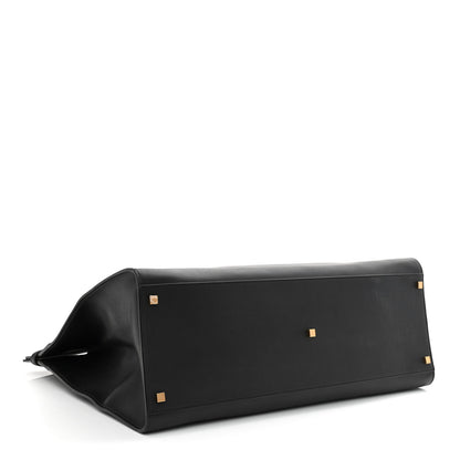 Saint Laurent Calfskin Large Manhattan Shopper Tote Black 3 of 9