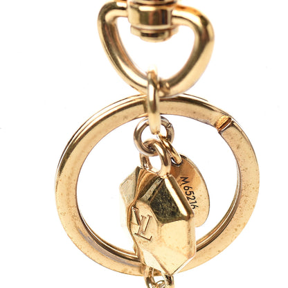 Louis Vuitton LV Facettes Bag Charm Key Holder Gold 3 of 4