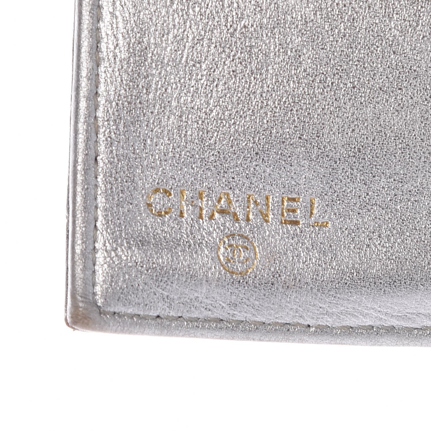 Chanel Metallic Lambskin Quilted Reissue Wallet Silver 6 of 22