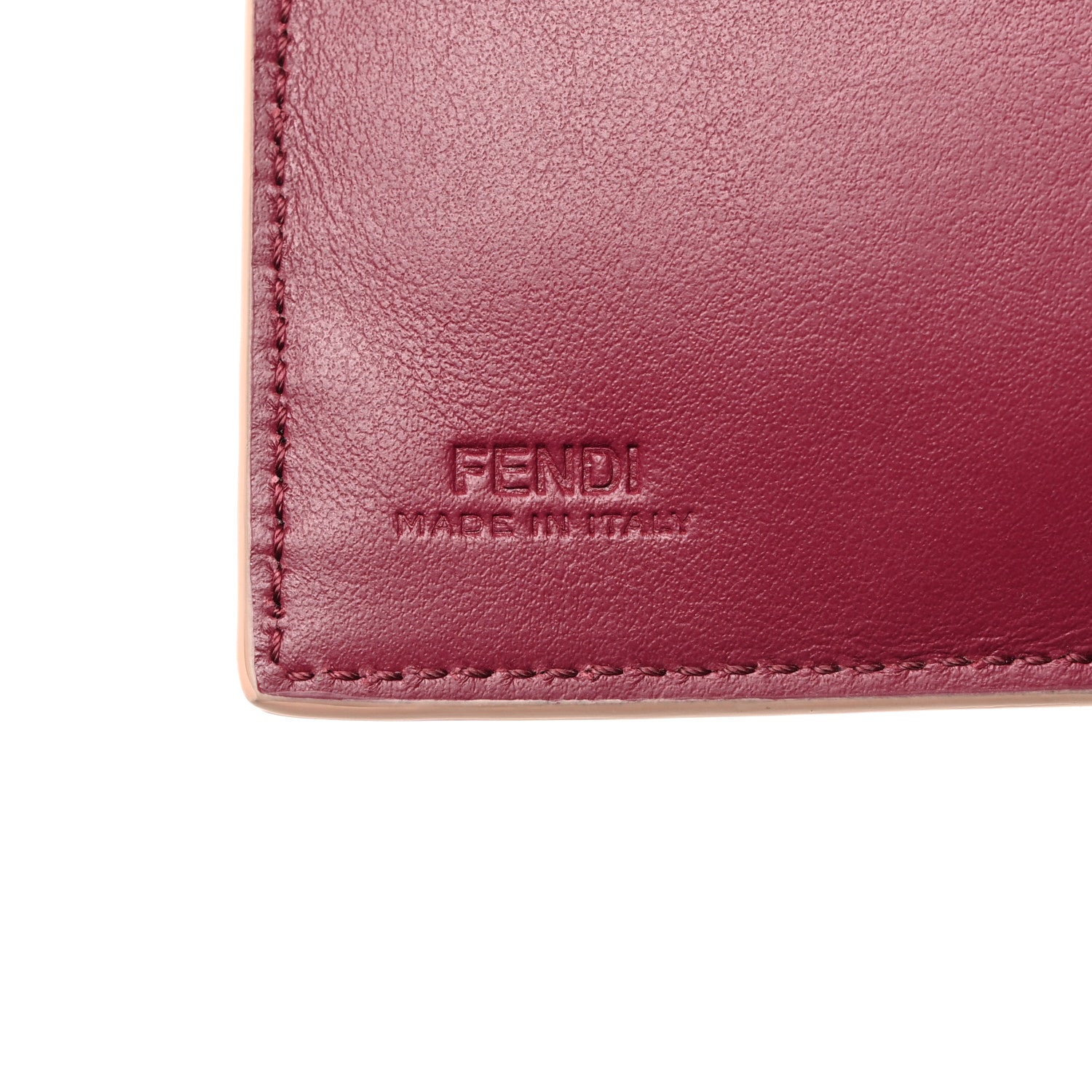Fendi Vitello Studded Kan I French Wallet Amazzonia 7 of 9