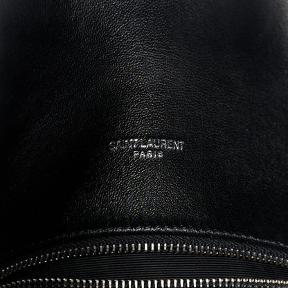 Saint Laurent Lambskin Quilted Small Loulou Puffer Monogram Chain Satchel Black 7 of 11