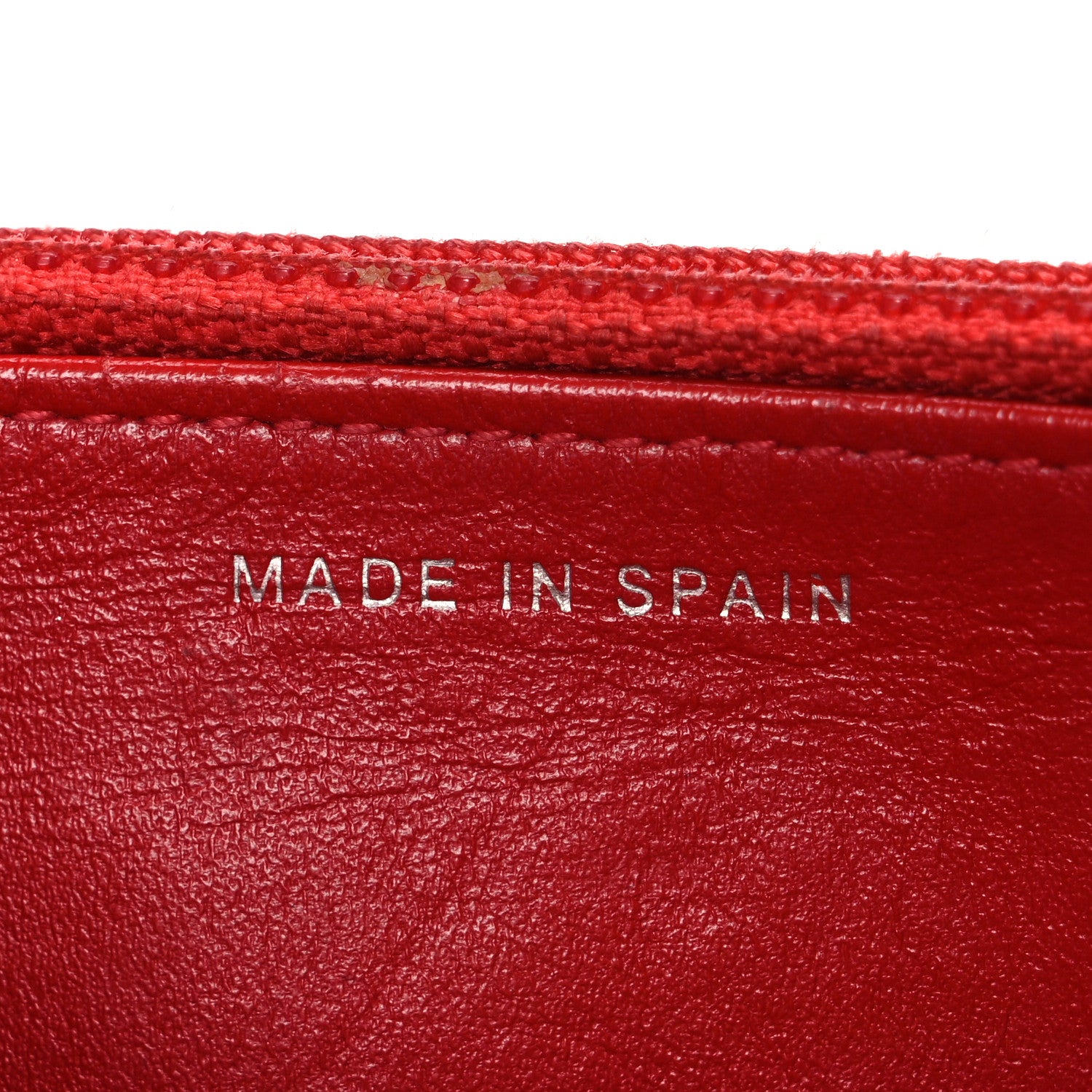 Chanel Glazed Calfskin Quilted Reissue Wallet On Chain WOC Red 7 of 12