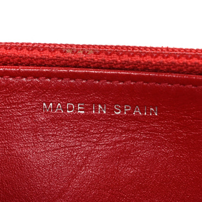 Chanel Glazed Calfskin Quilted Reissue Wallet On Chain WOC Red 7 of 12
