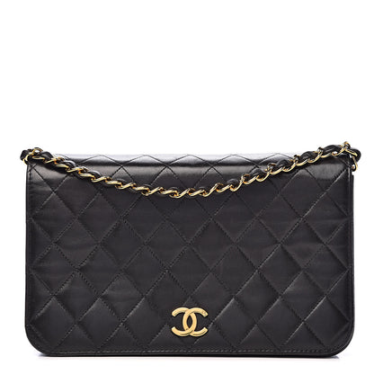 Chanel Lambskin Quilted Small Single Flap Black 1 of 12