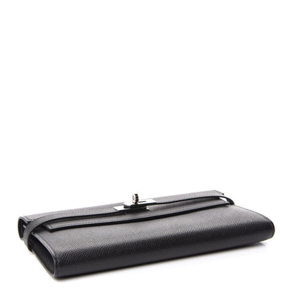 Hermes Epsom Kelly Longue Wallet Black 4 of 7