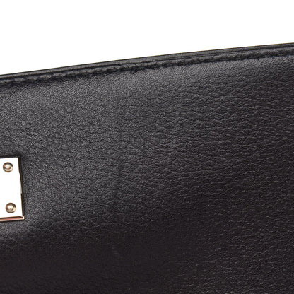 Hermes Shiny Porosus Crocodile Evergrain Kelly Depeches Touch 36 Black 11 of 16