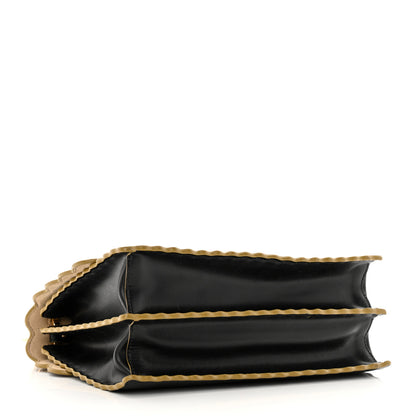 Fendi Vitello Liberty Scalloped Studded Kan I Shoulder Bag Black 4 of 21