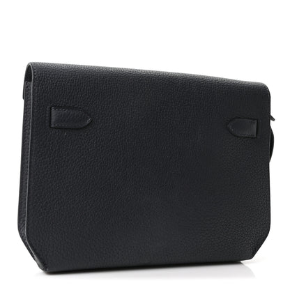 Hermes Togo Kelly Depeches 25 Pouch Black 2 of 9