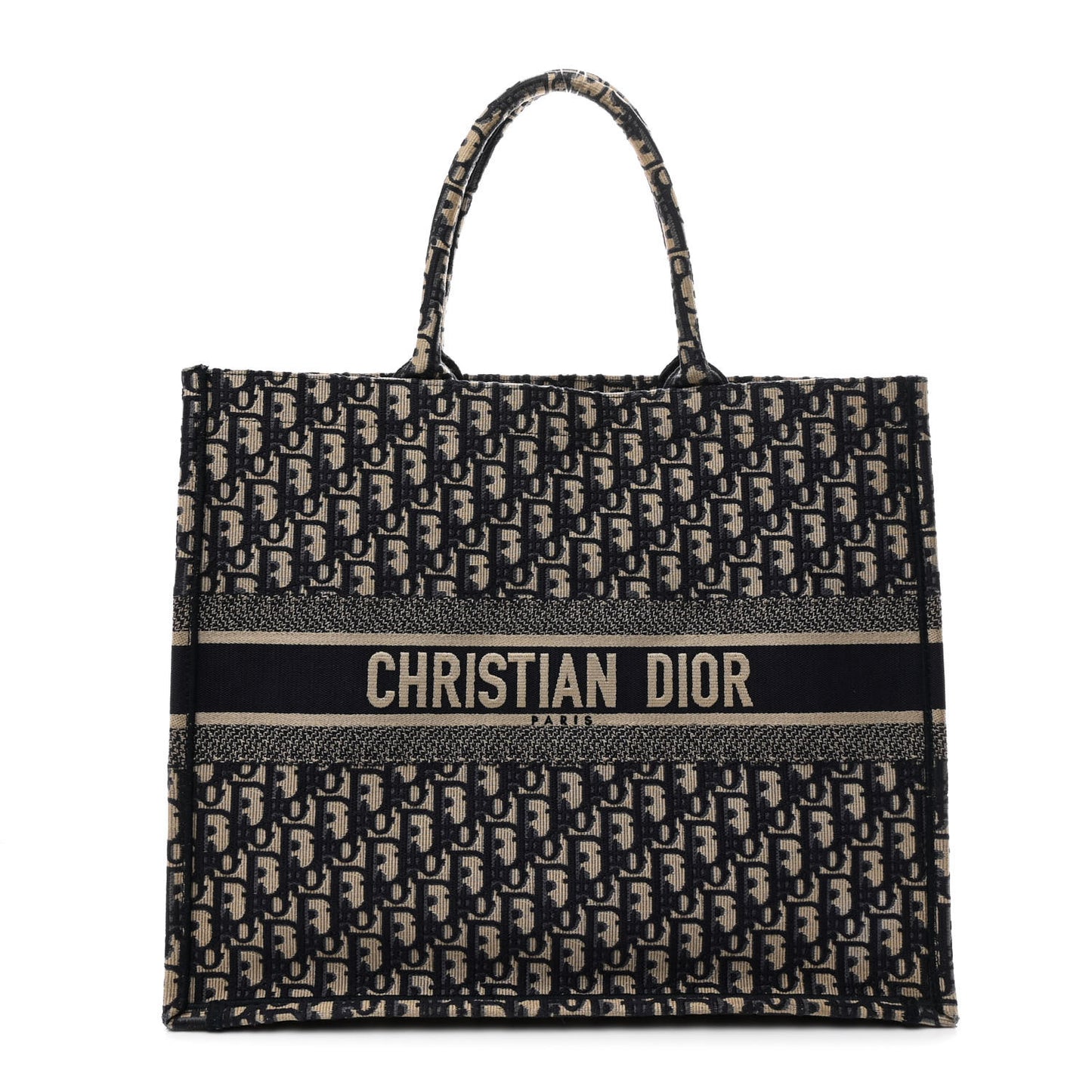 Oblique Large Book Tote Blue Multicolor