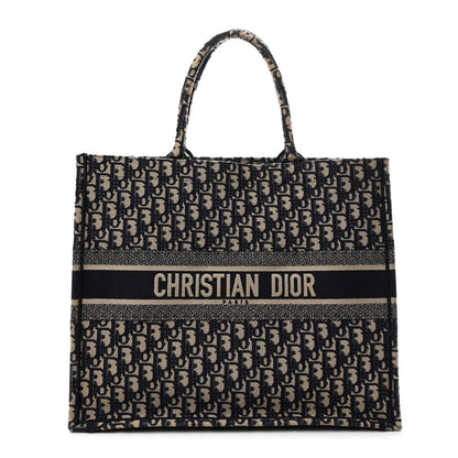 Christian Dior Oblique Large Book Tote Blue Multicolor 1 of 9