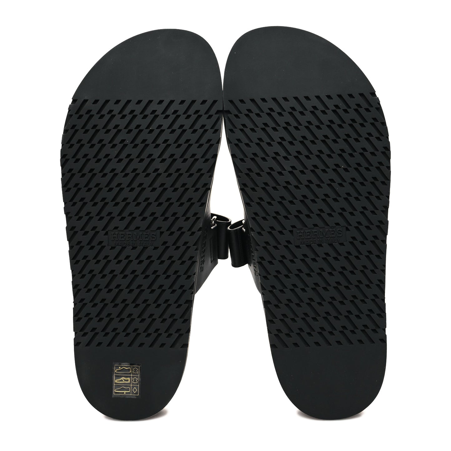 Calfskin Mens Chypre Sandals 41.5 Black