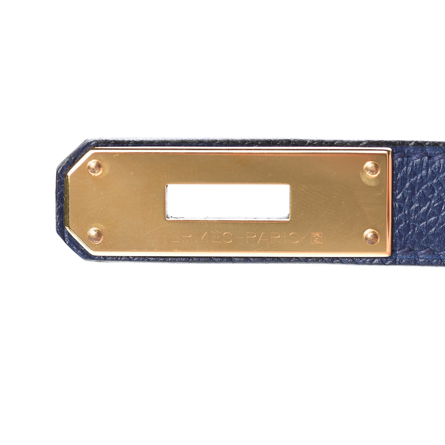 Epsom Horseshoe Birkin 35 Bleu Saphir Etain