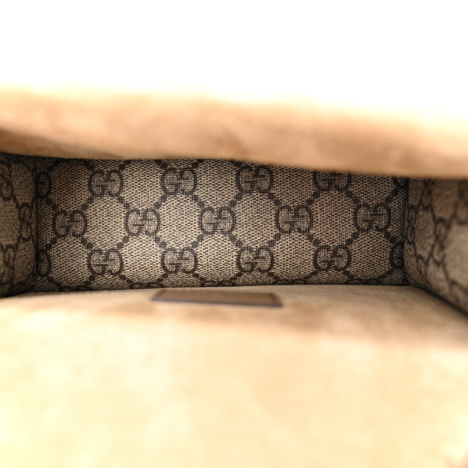 Gucci GG Supreme Monogram Mini Dionysus Top Handle Bag Taupe 5 of 9