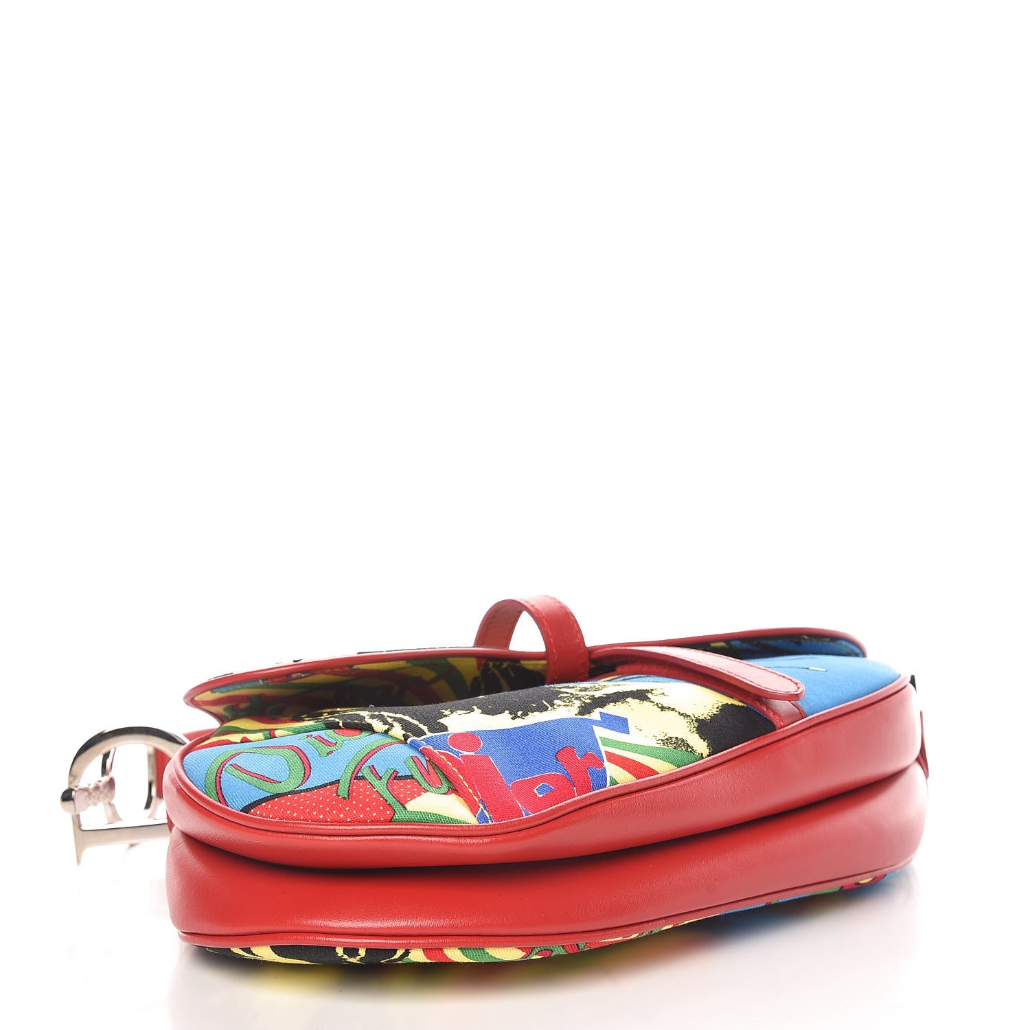 Christian Dior Canvas Bob Marley Saddle Bag Multicolor 4 of 10