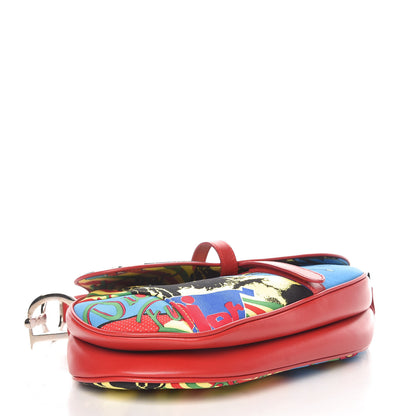 Christian Dior Canvas Bob Marley Saddle Bag Multicolor 4 of 10