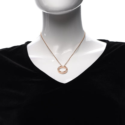 Cartier 18K Pink Gold Diamond LOVE Paved Necklace 2 of 5