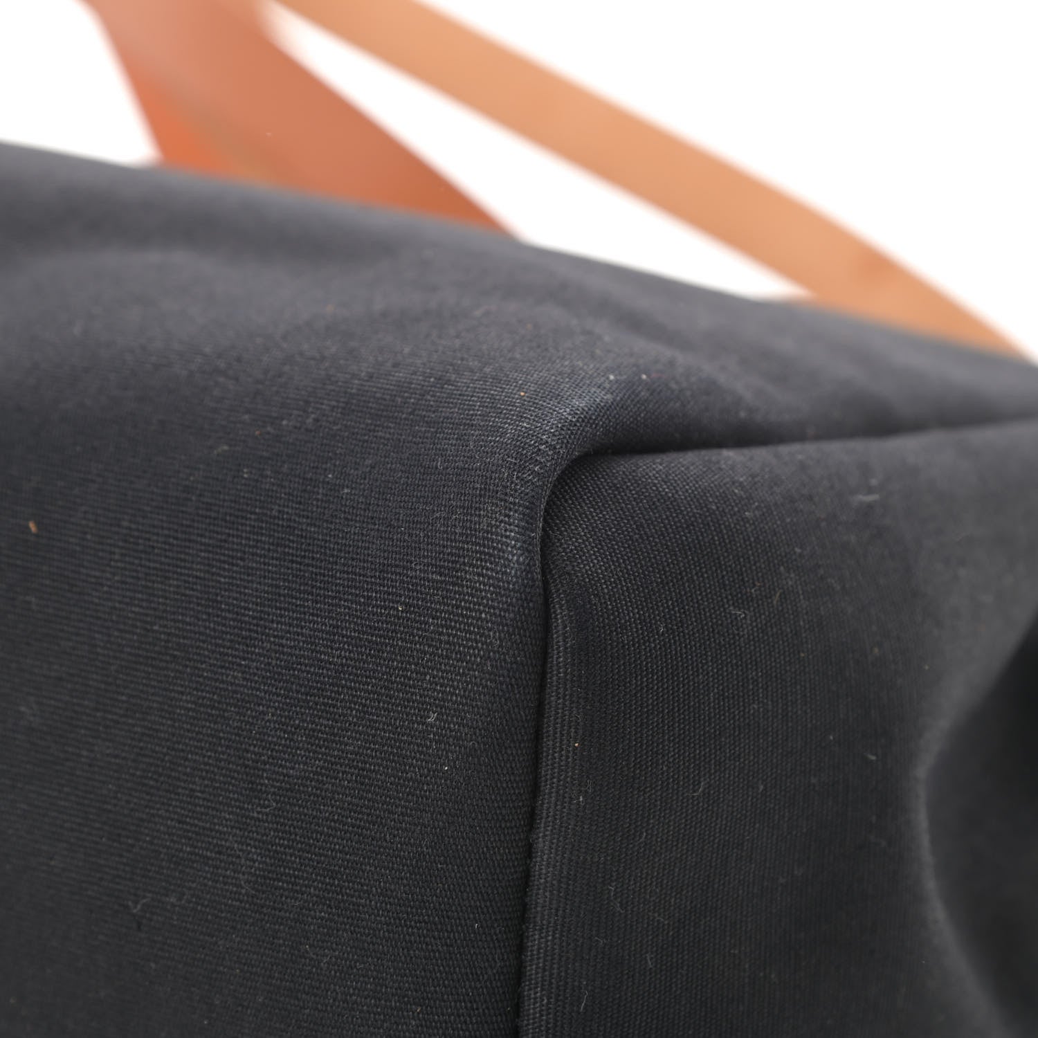Hermes Toile Vache Calfskin Herbag 30 PM Black Natural 12 of 21