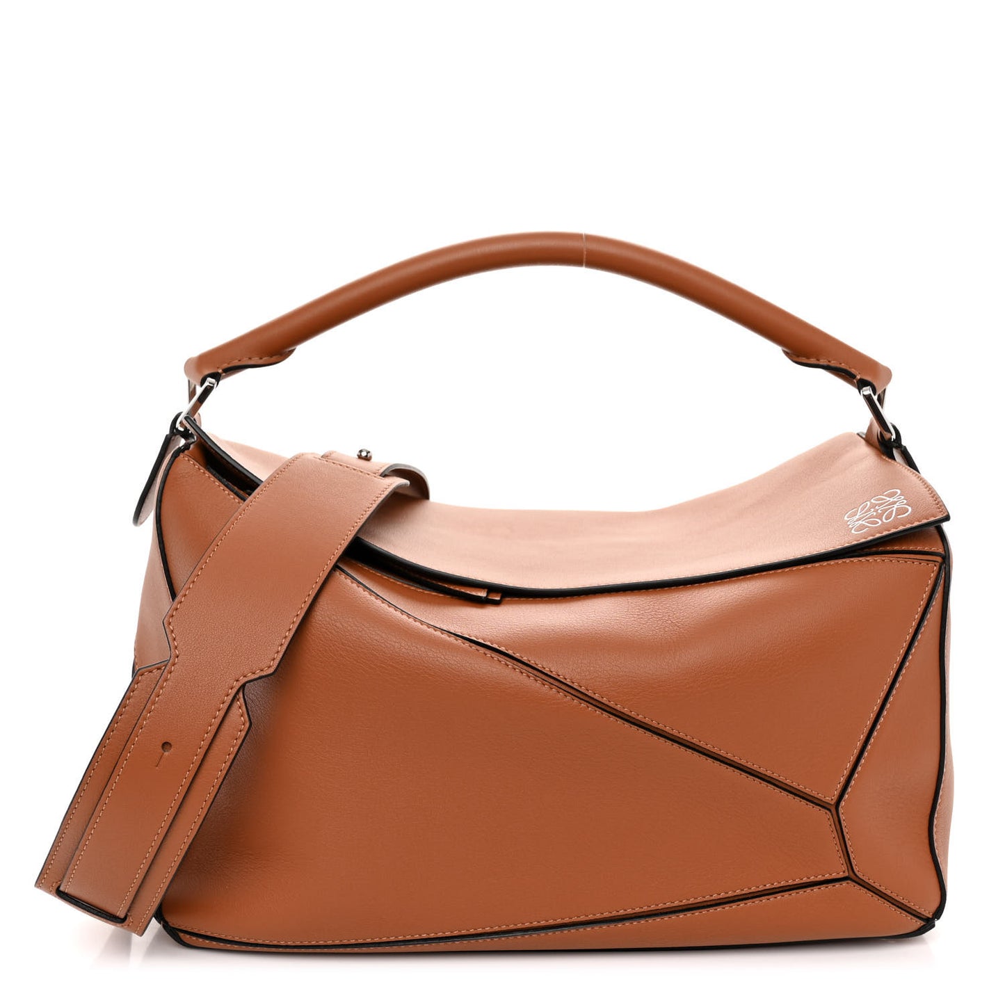 Calfskin Large Puzzle Bag Tan