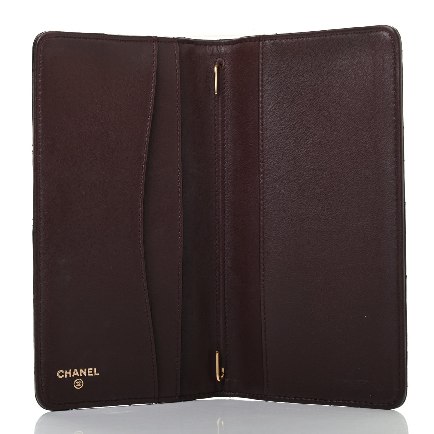 Lambskin Quilted Medium Agenda Cover Black