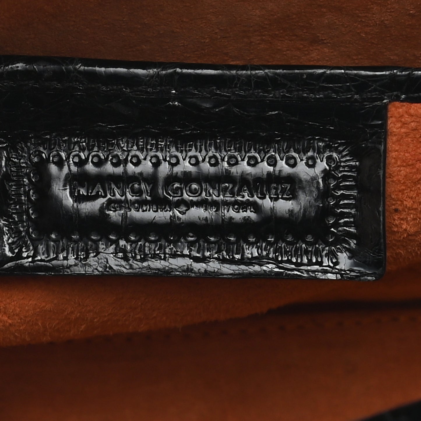 Crocodile Bar Clutch Black