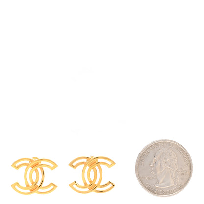 Chanel Metal Obazine CC Earrings Gold 2 of 4